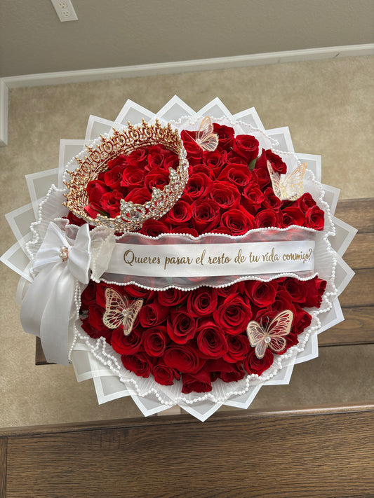 100 count rose bouquet